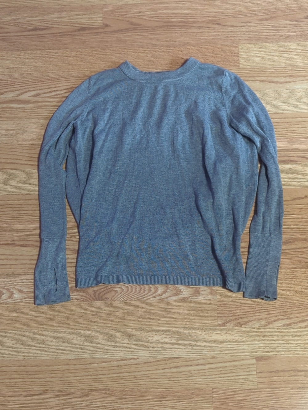 Women's Open Back Sweater in Heather Gray